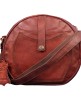Crossbody Purse Soft Leather Hobo Women Semi Circle Zipper Brown Bag